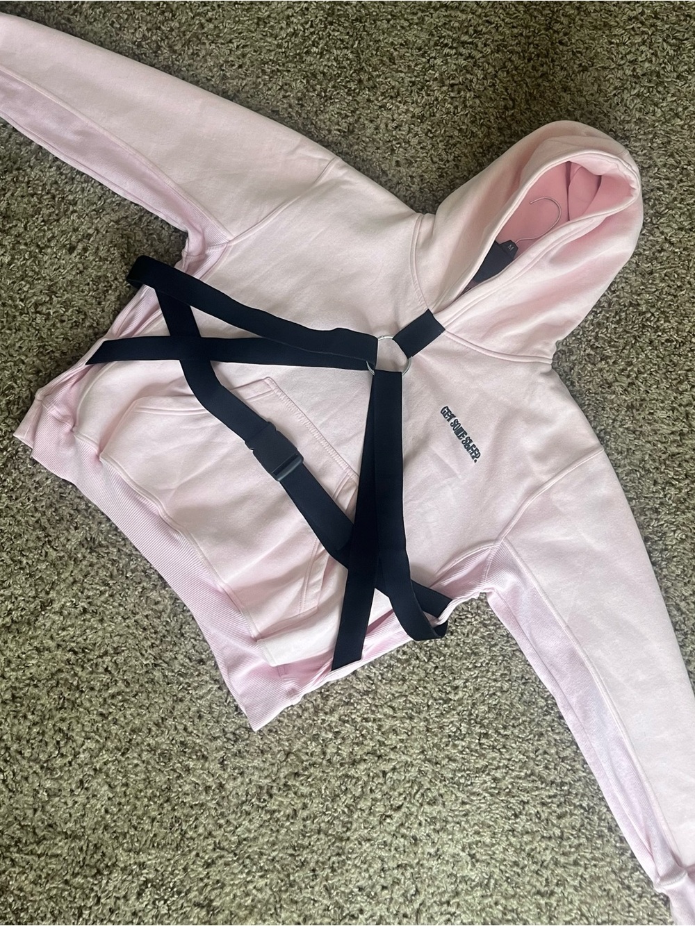GGS Men's Pink Bondage Hoodie